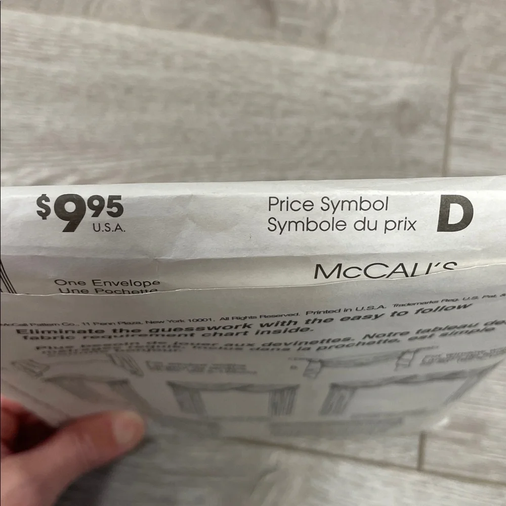 Uncut McCall’s Home Dec In A Sec Window Treatment Patterns 8078 8604 8772 9259 - Picture 7 of 16